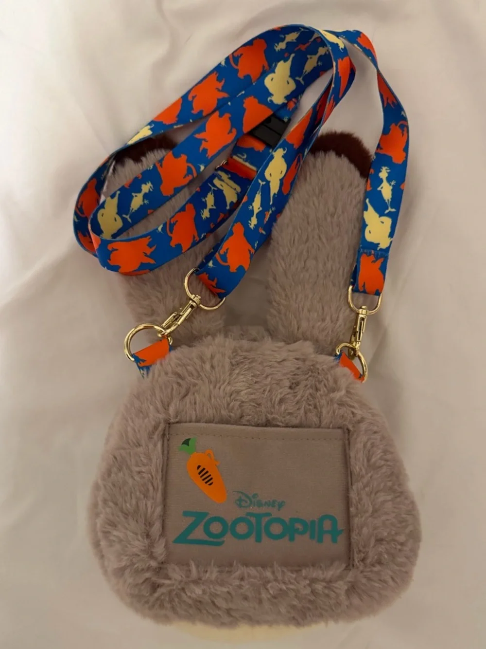 Disney Zootopia Judy Hopps Plush Crossbody Bag Bunny Ears Disney Store - Picture 5 of 8